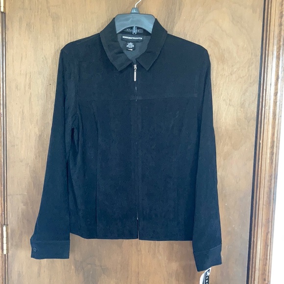Vintage Jackets & Blazers - Vintage Norton McNaughton black zip front jacket